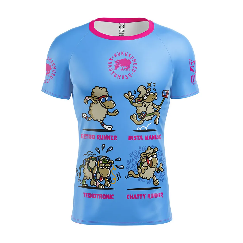 

Футболка с коротким рукавом спортивная Otso Kukuxumusu Runners, синий