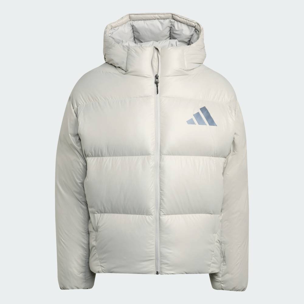 Пуховая куртка ZNE Puffer Climawarm Adidas, gray — фото 4
