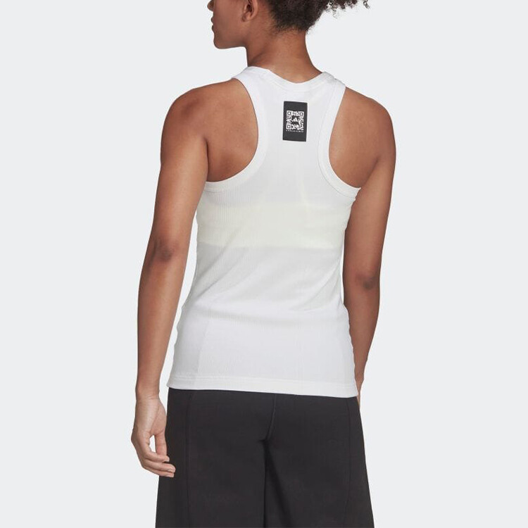 Майка женская белая Adidas — фото 3