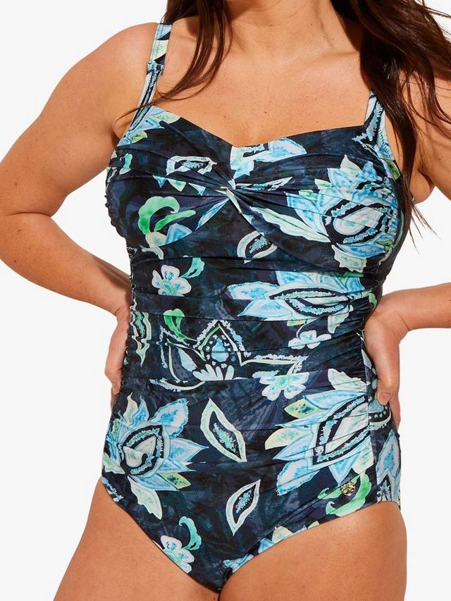 

Купальник длинной длины с крученым бюстом kerala twist Seaspray, разноцветный
