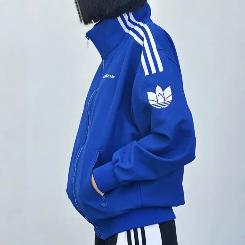 Adidas Originals Куртка унисекс синяя, Blue — фото 4