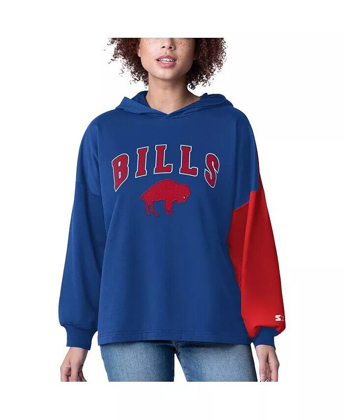 

Женская толстовка с капюшоном Royal Buffalo Bills Power Move с длинным рукавом Starter