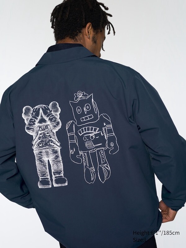 

Куртка kaws + warhol ut coach Uniqlo, синий