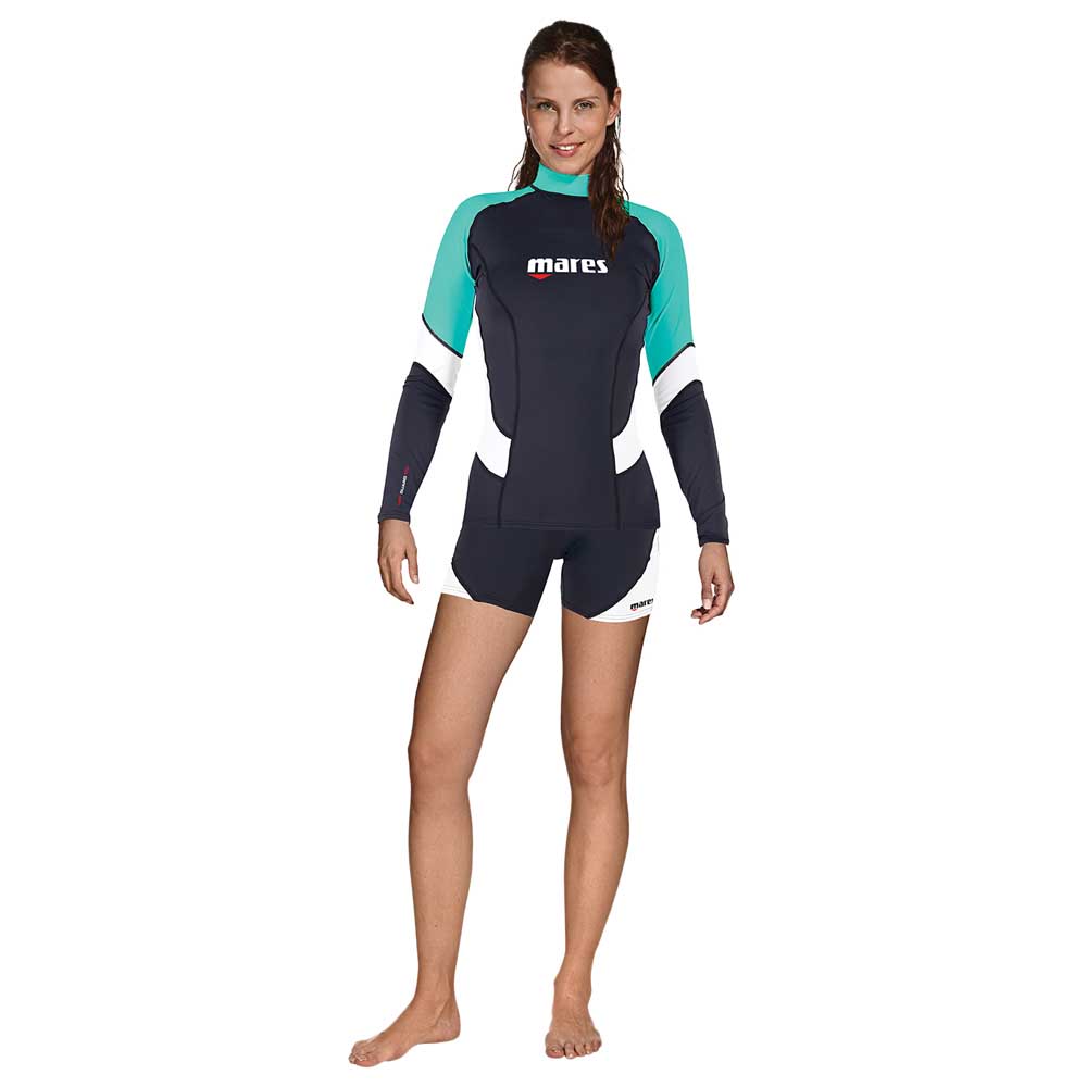 

Футболка с длинным рукавом Mares Rash Guard Trilastic She Dives Woman, черный