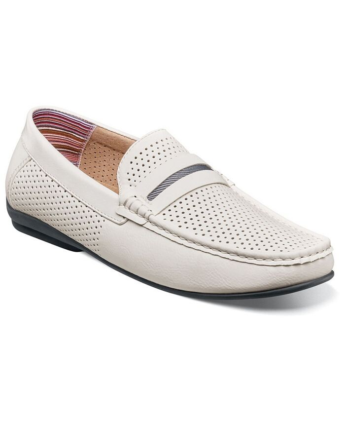 

Мужские лоферы-слипоны Corby Moccasin Toe Saddle Stacy Adams, белый