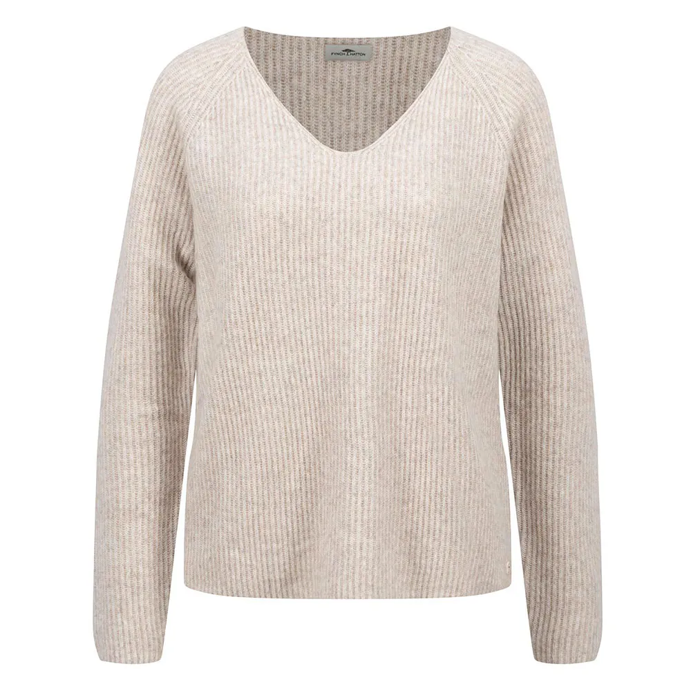 

Свитер Fynch Hatton 24107445 v neck, бежевый