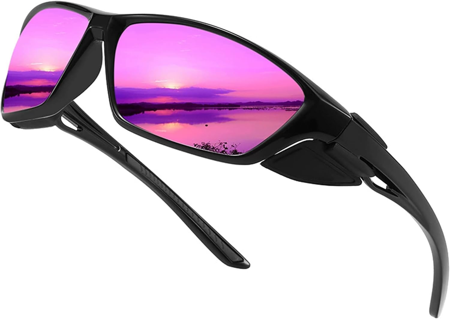 

Мужские поляризованные спортивные солнцезащитные очки bullabulling с защитой UV400, изогнутые, ветрозащитные, для активного отдыха на природе и езды на велосипеде, Purple