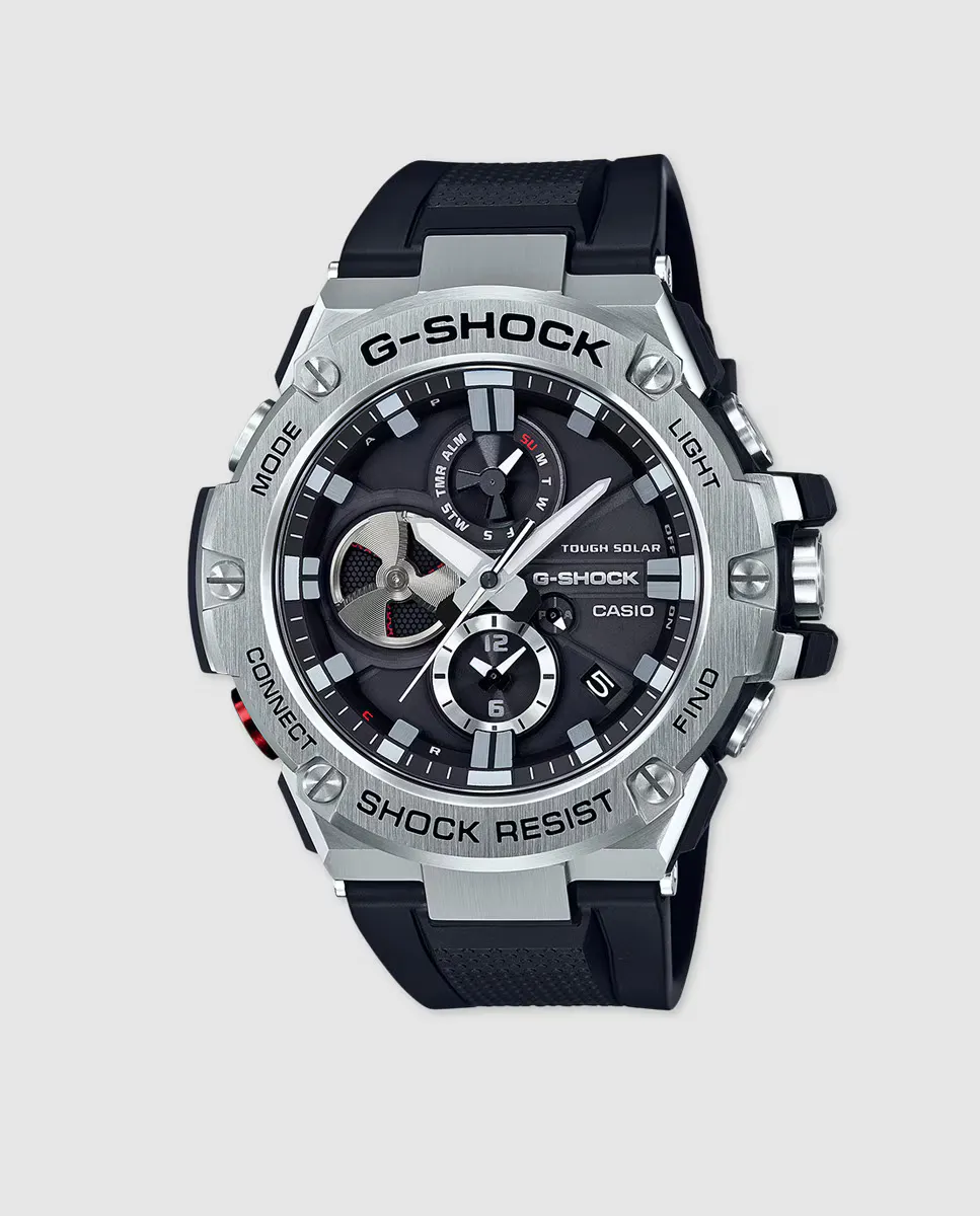 

Casio G-SHOCK GST-B100-1AER Мужские часы с Bluetooth и солнечной батареей из смолы, черный
