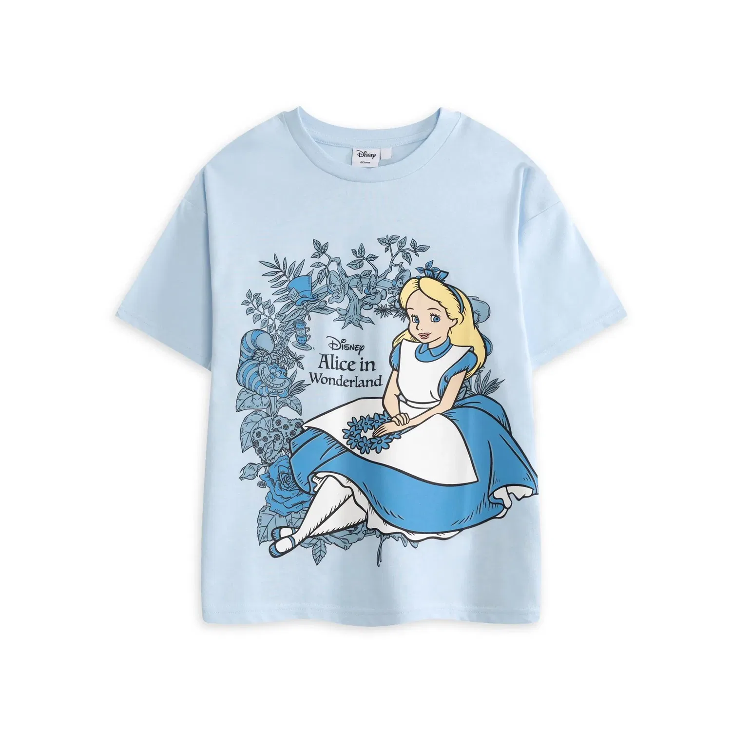 Футболка с принтом Alice in Wonderland Disney, синий