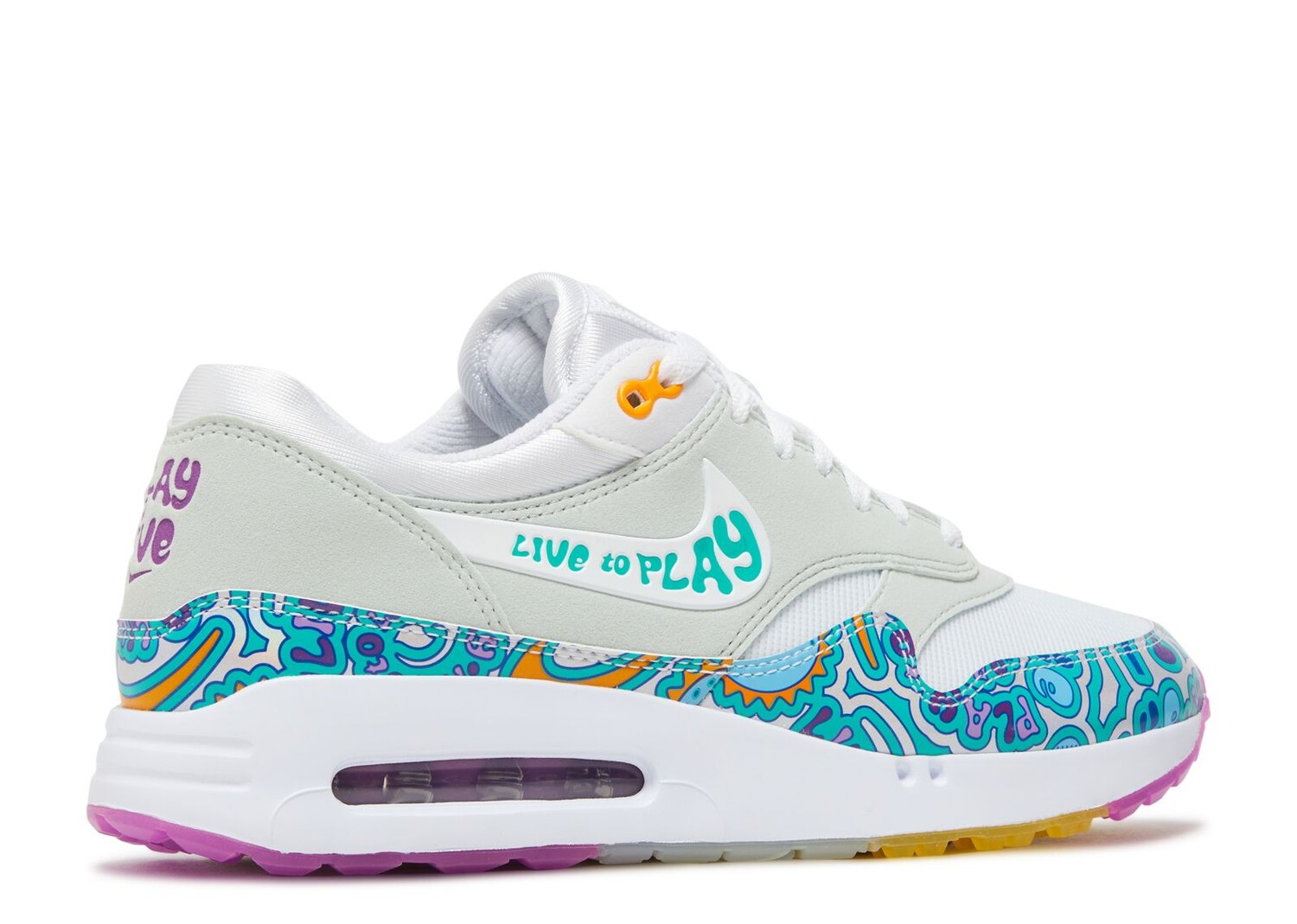 Кроссовки Nike Air Max 1 '86 Og Golf 'Big Bubble - Live To Play, Play To Live', белый — фото 3