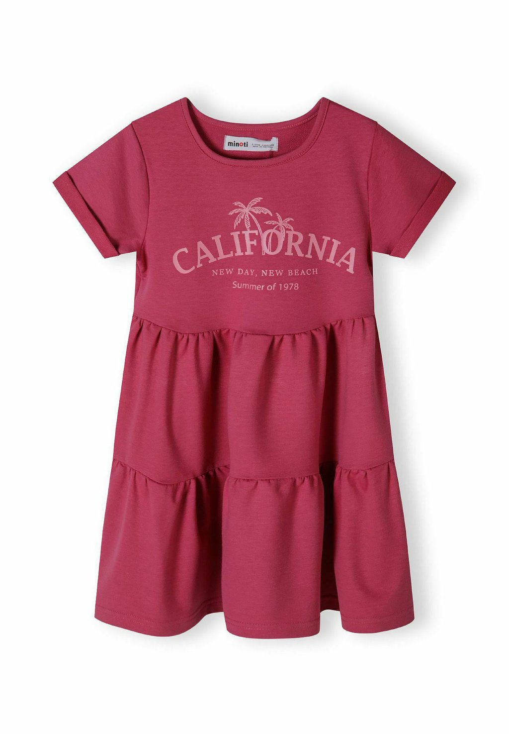 

Платье из джерси SHORT SLEEVE TIERED MINOTI, фуксия