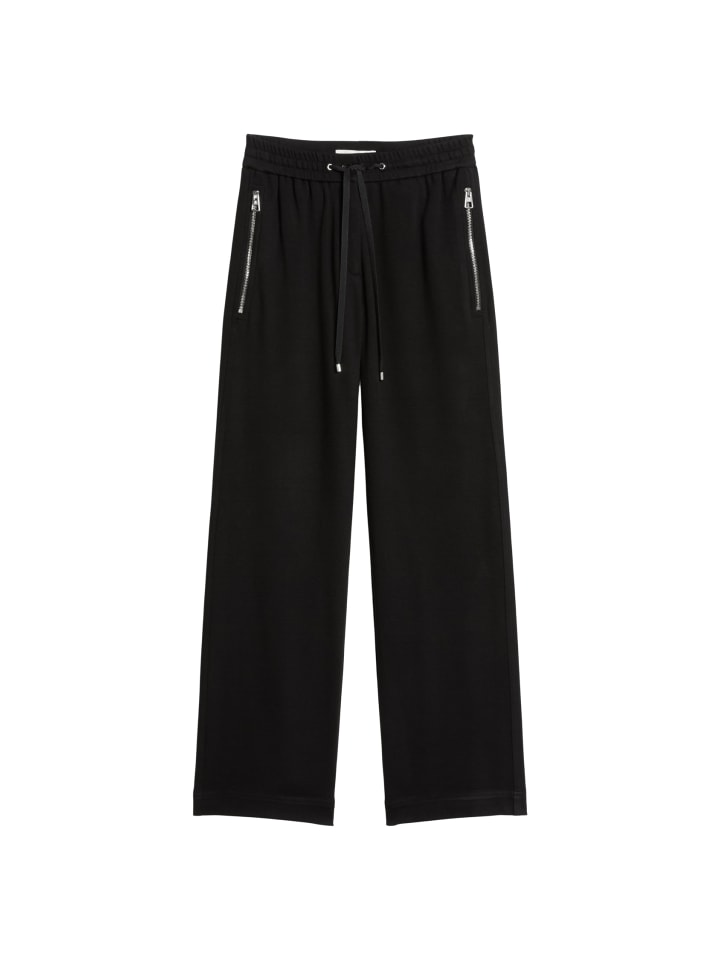 

Marc O'Polo Широкие брюки из саржевого трикотажа черного цвета