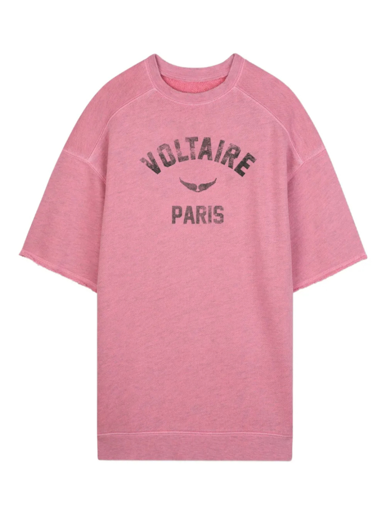 

Zadig & Voltaire Kids платье-футболка с рукавами реглан, розовый