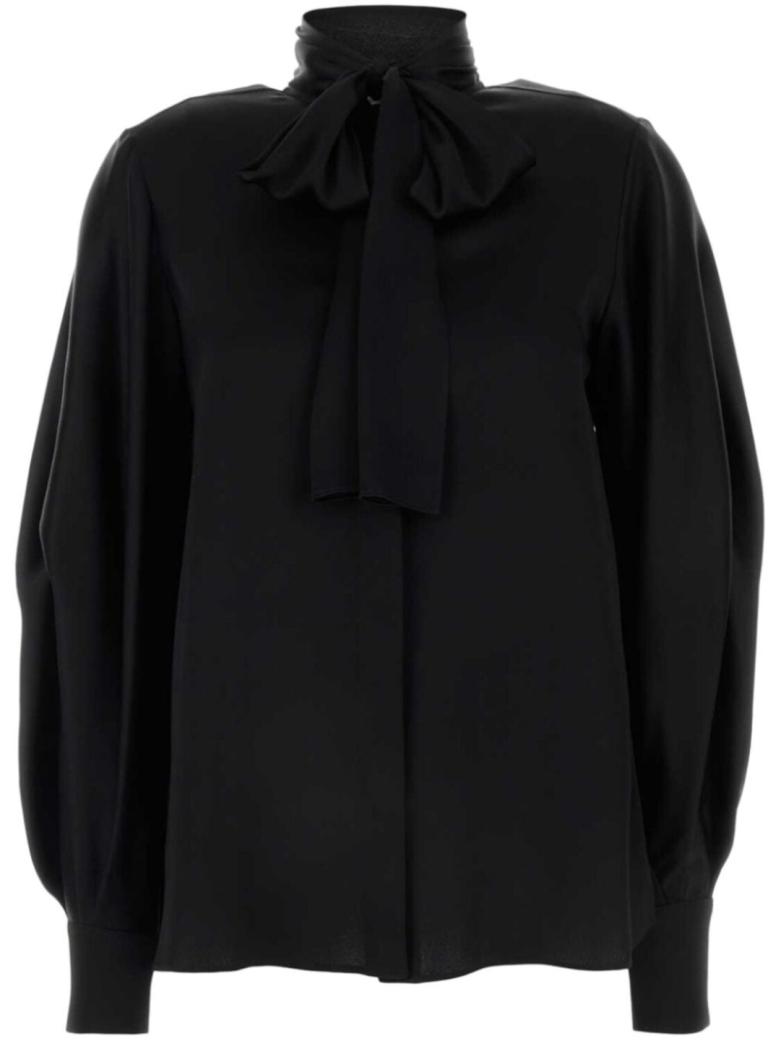 

Alberta Ferretti атласная рубашка, черный