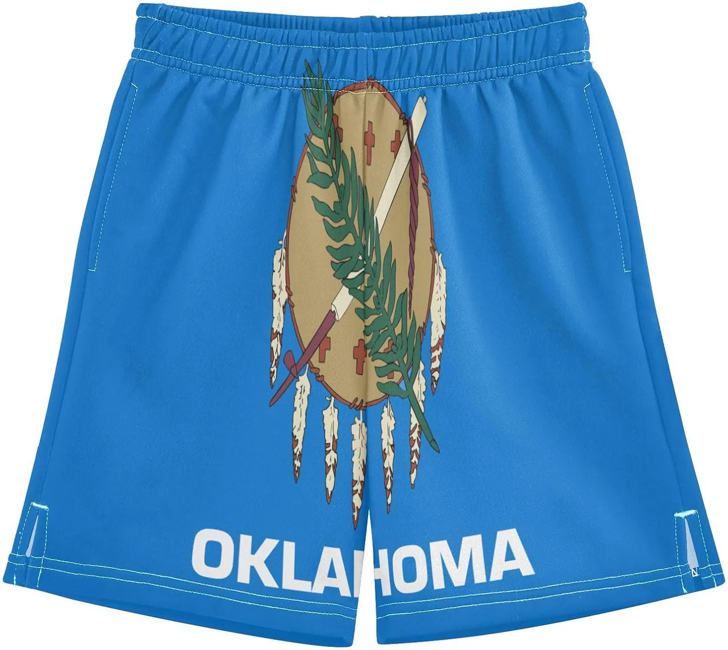 Детские шорты для активного отдыха GuoChe, цвет Oklahoma State Flag, XS