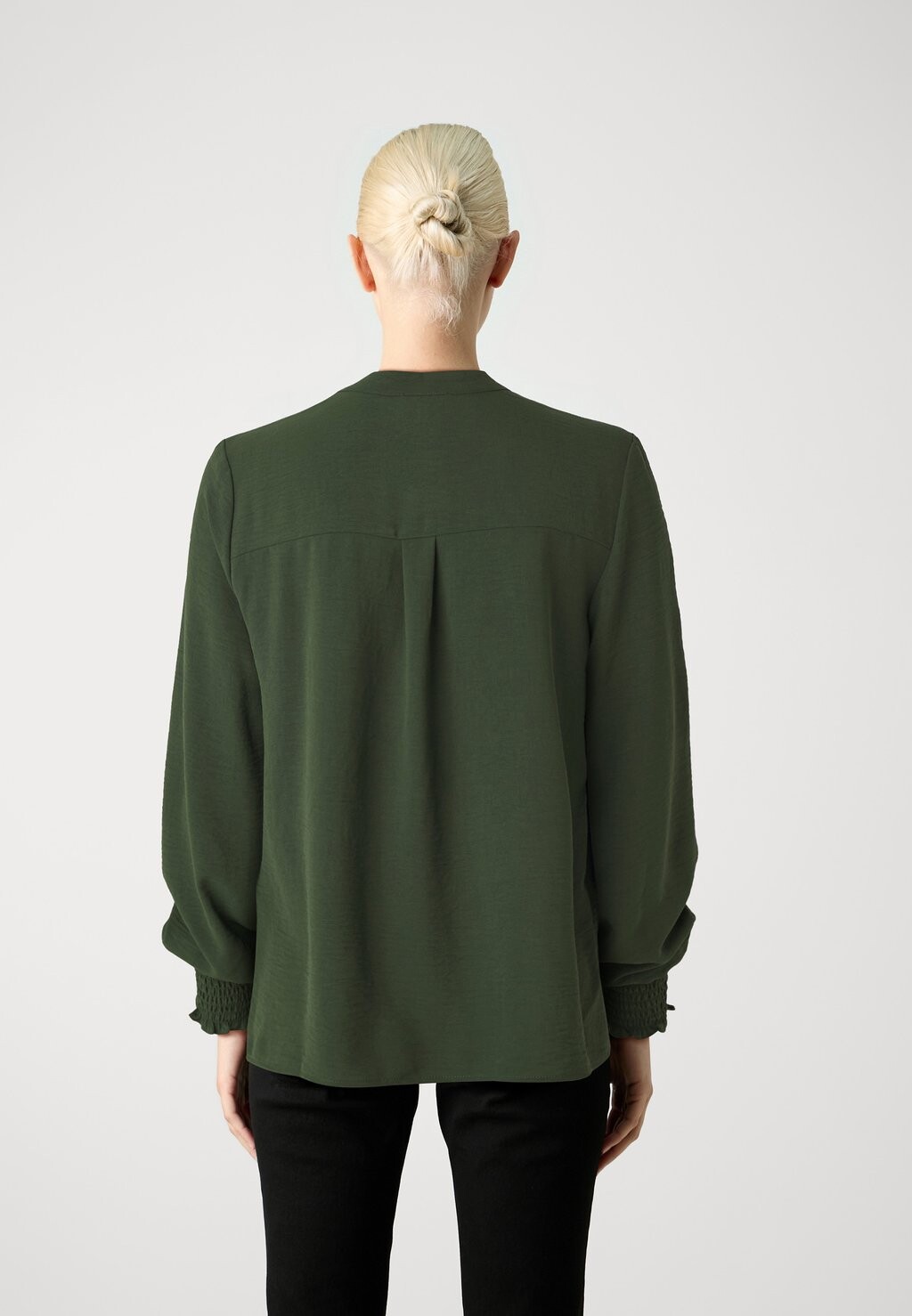 

Рубашка с длинным рукавом ONLMETTE VNECK SMOCK ONLY, темно-зеленый