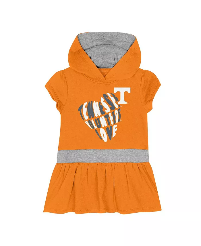 Платье-худи из французского трикотажа Tennessee Orange Tennessee Volteers Team Love для девочек Outerstuff — фото 3