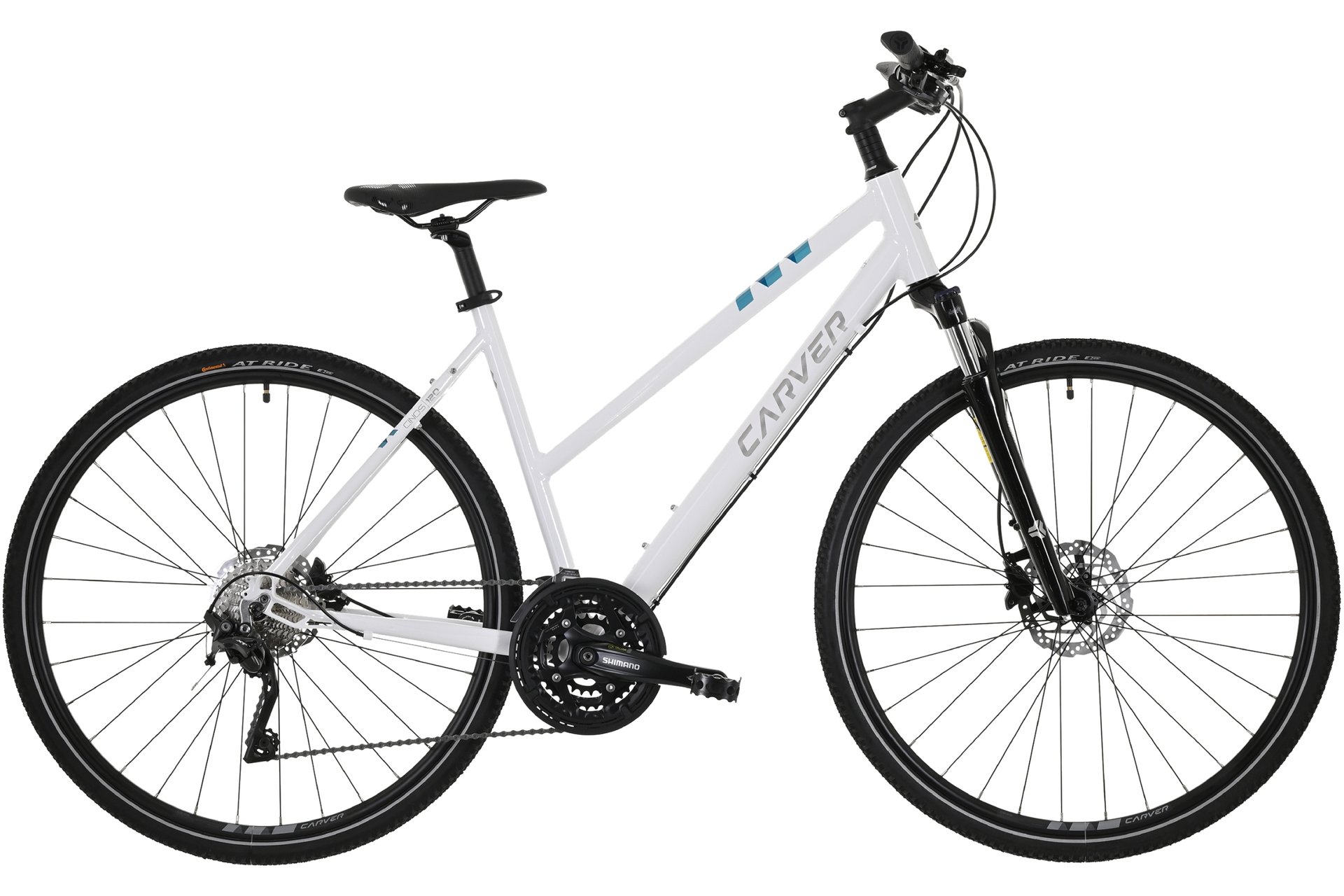 

Кроссовый велосипед Carver Cinos 120 - 28 дюймов - Damen Sport - 2024, цвет Weiß|white silver turquoise, Белый, Кроссовый велосипед Carver Cinos 120 - 28 дюймов - Damen Sport - 2024, цвет Weiß|white silver turquoise