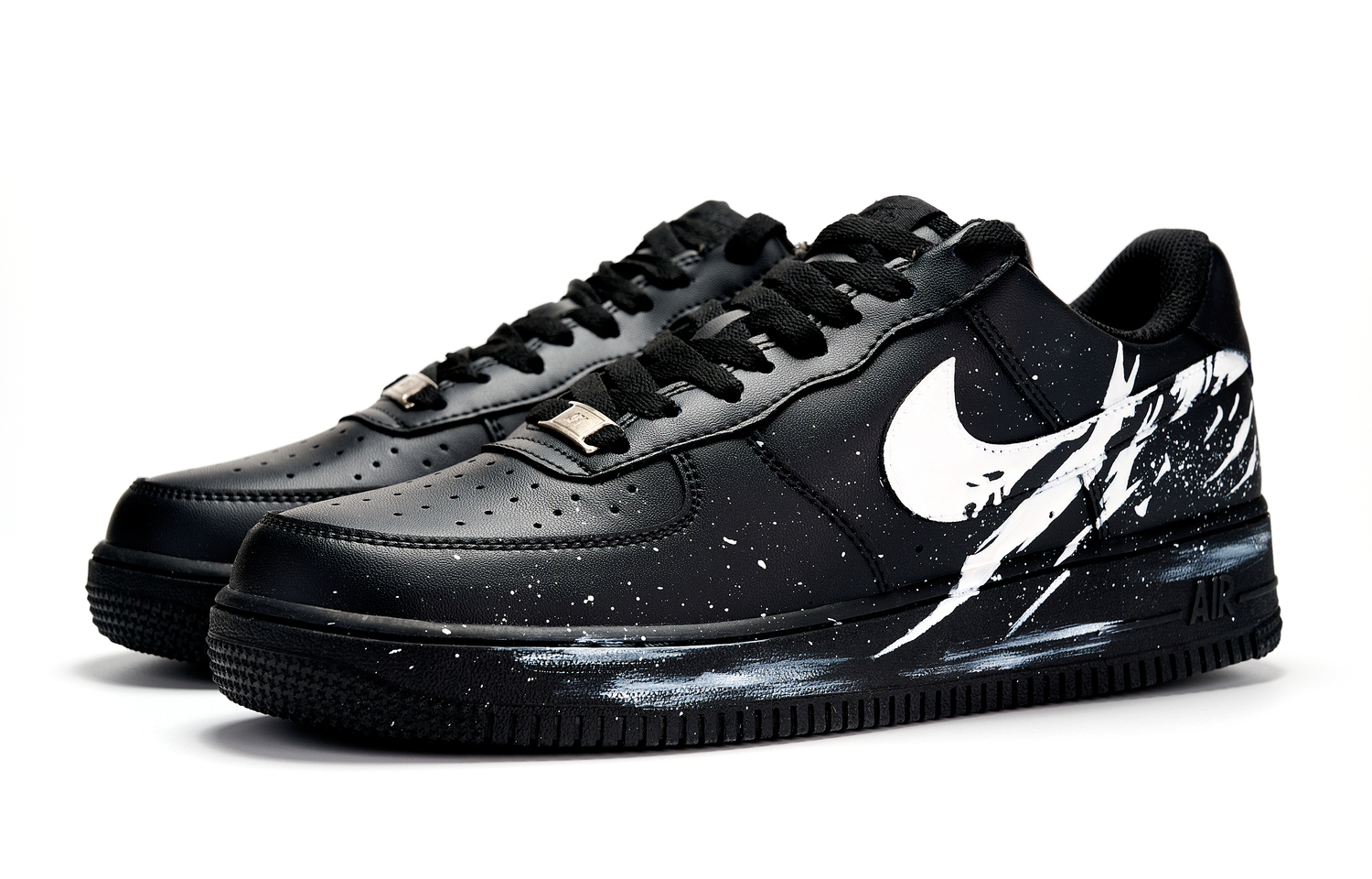 Air Force 1 Warrior Shadow Blade устойчивые к истиранию низкие скейтборд-кроссовки унисекс Nike, черный — фото 4