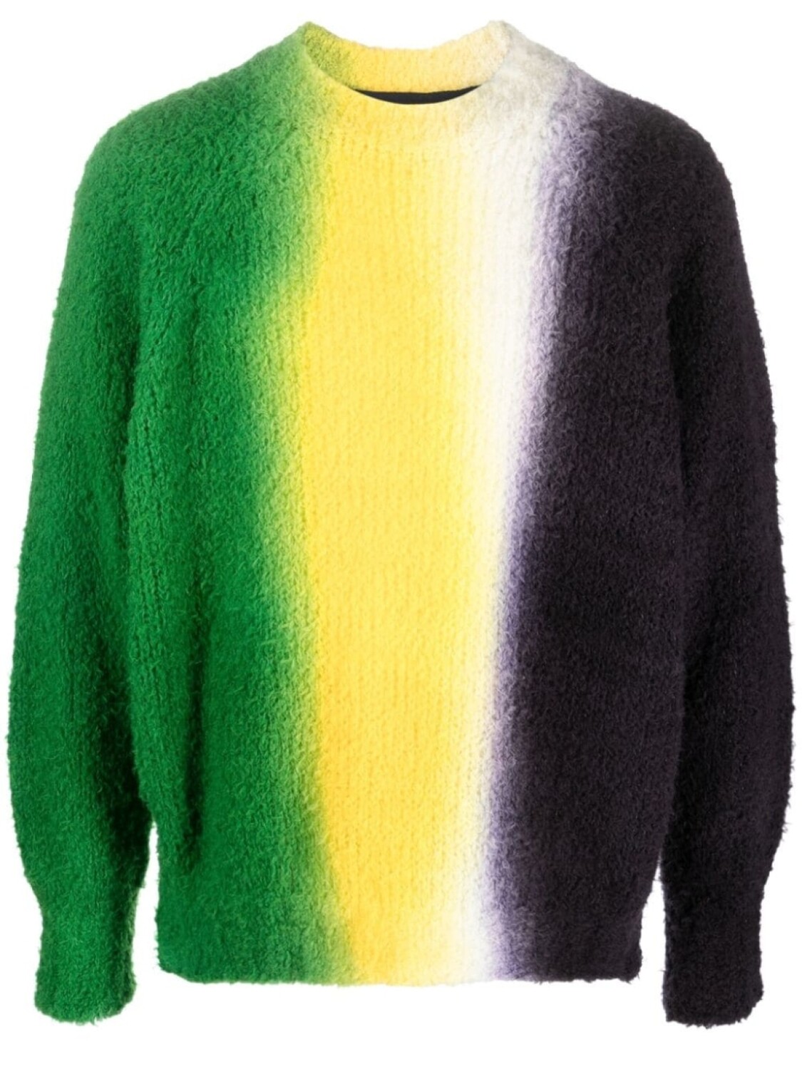 

sacai джемпер с эффектом градиента, зеленый