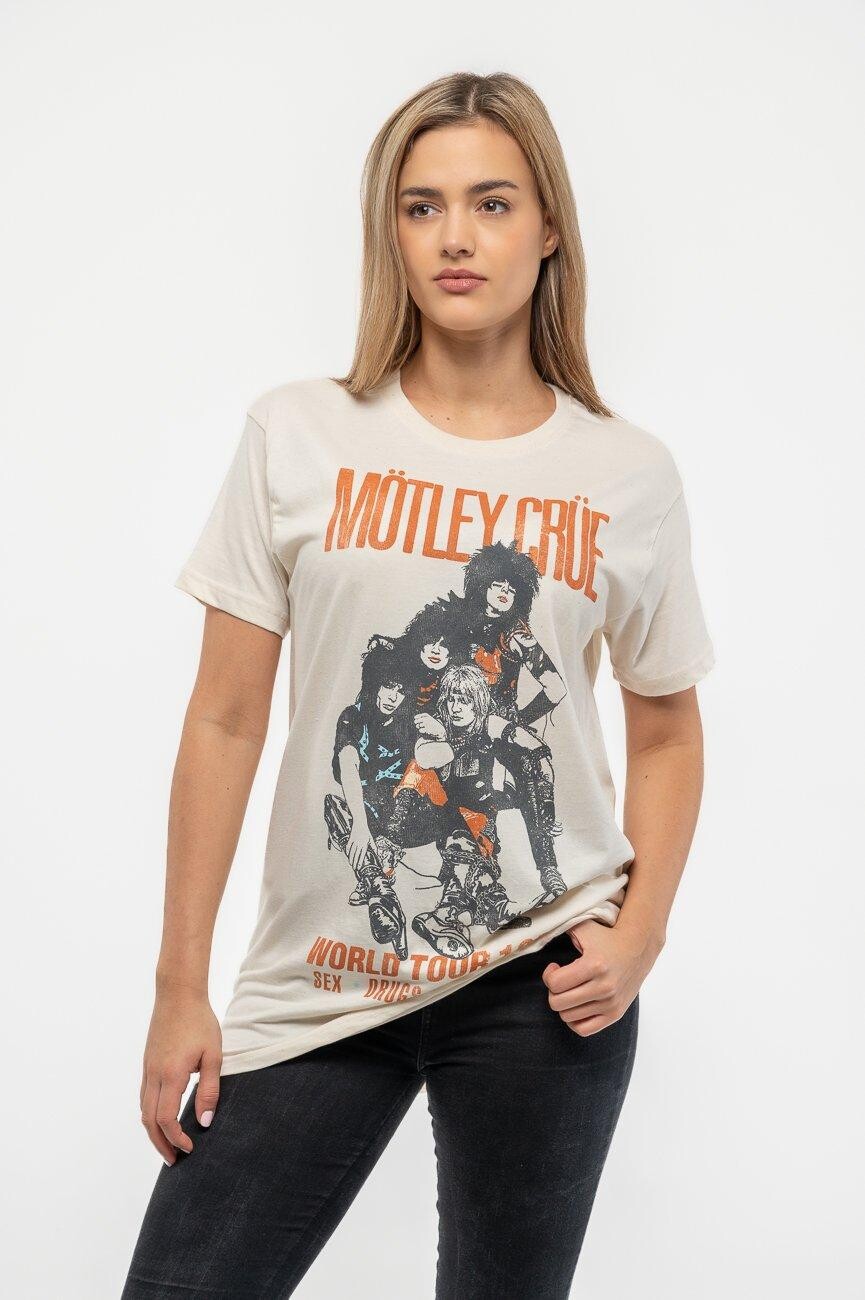 

Винтажная футболка мирового турне Motley Crue, белый