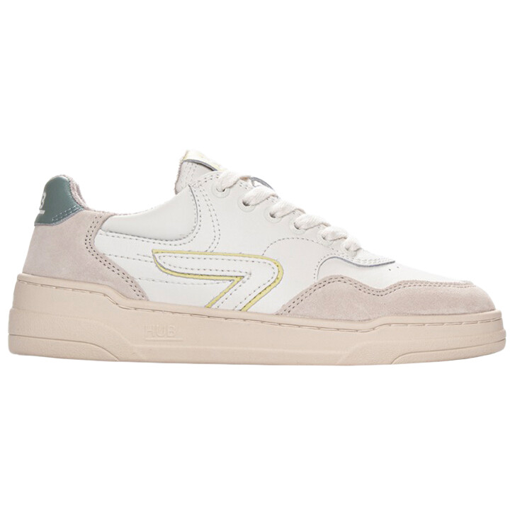 

Кроссовки Hub Court, цвет Off White/Off White/Leaf Green/Light Beige