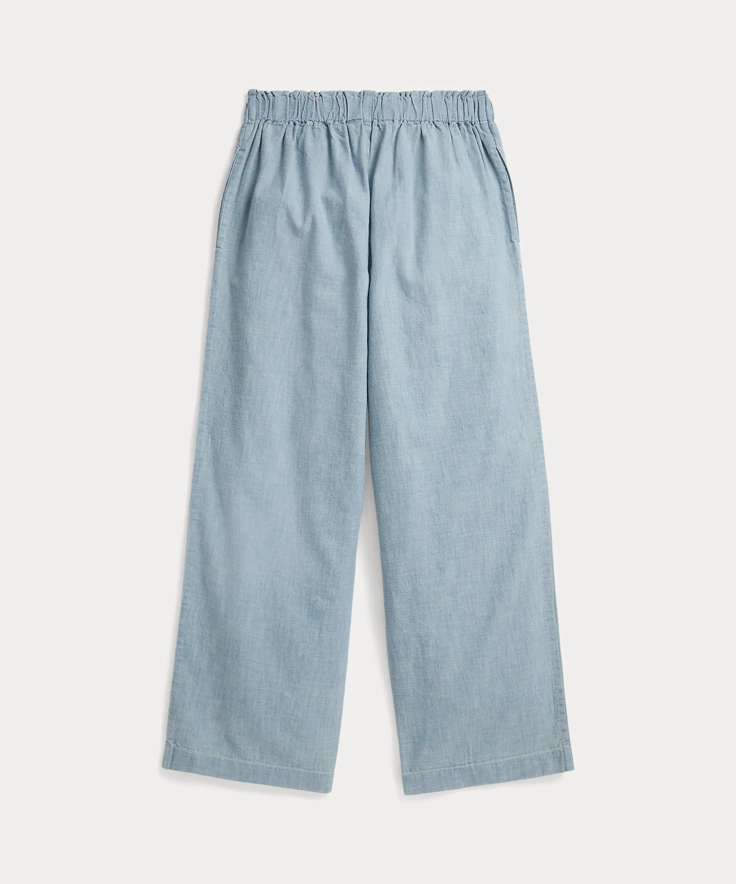 Детские брюки POLO RALPH LAUREN CHILDRENSWEAR Indigo Chambray Wide Leg Pants — фото 3