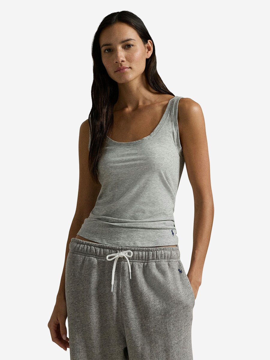 Топ Polo Ralph Lauren, светло-серый — фото 2