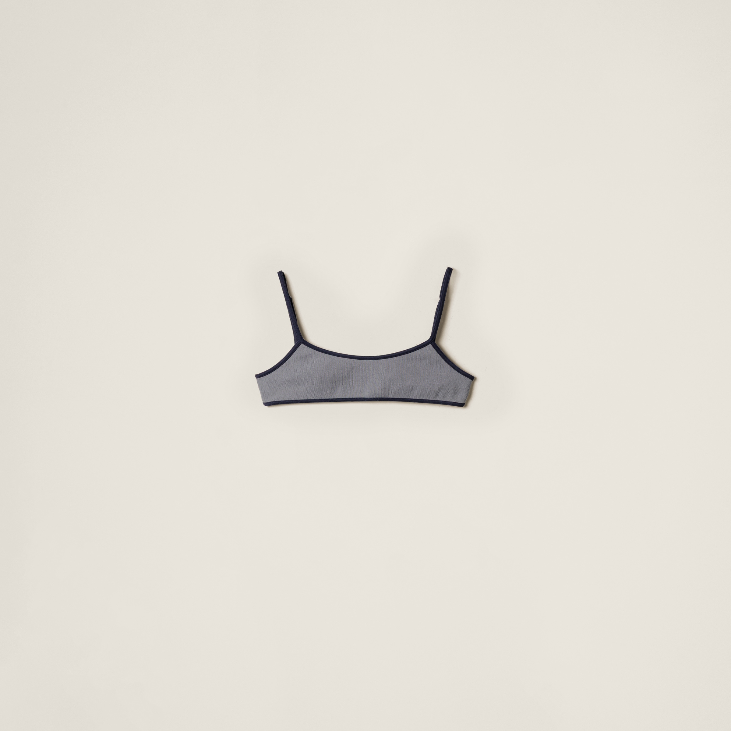 

Технический вязаный купальник MIU MIU, серый