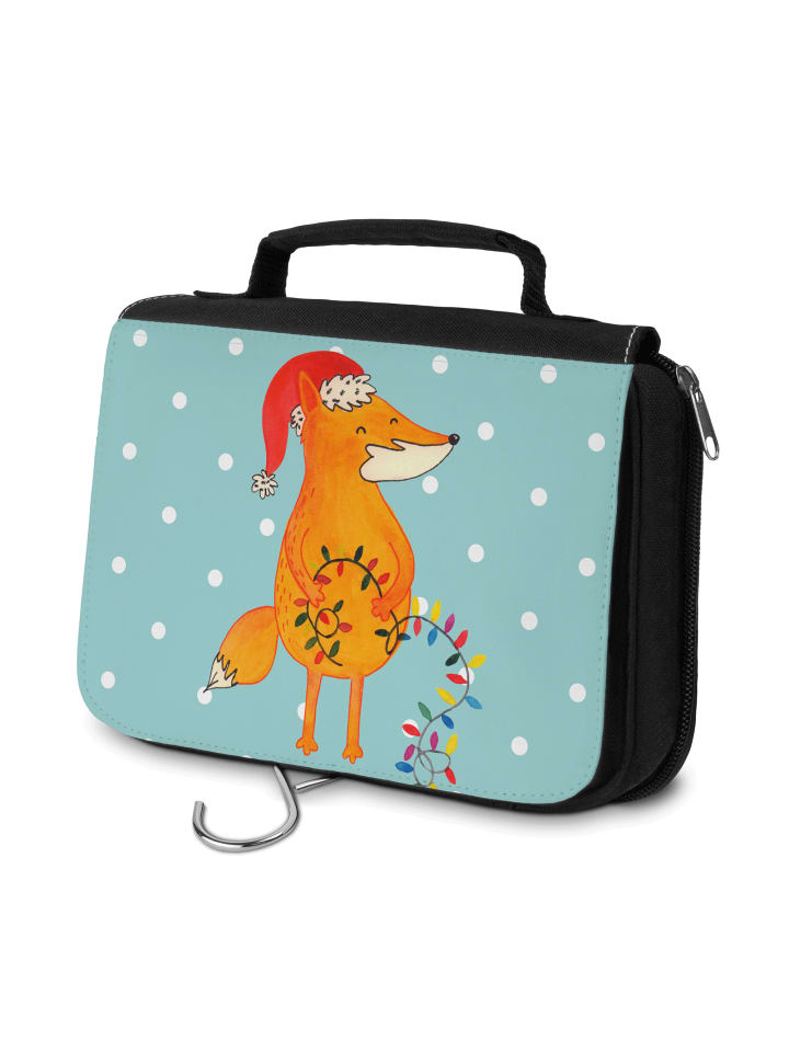 

Mr. & Mrs. Panda Косметичка Fox «Рождество без слов» в бирюзовом пастельном цвете