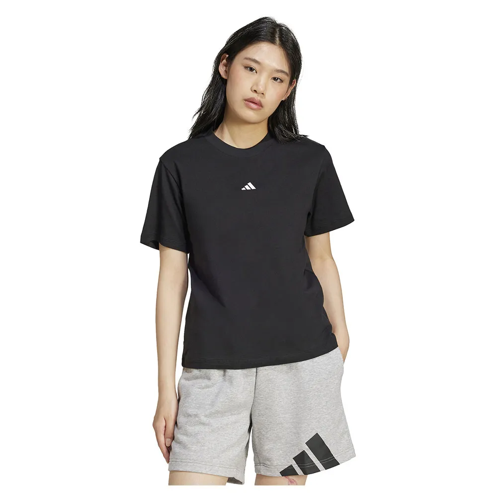 

Футболка с коротким рукавом adidas Essentials Small Logo Cotton, черный