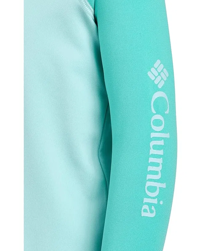 Футболка с длинным рукавом с защитой от солнца Sandy Shores Long Sleeve Sunguard Columbia Kids, Spray/Dolphin — фото 3
