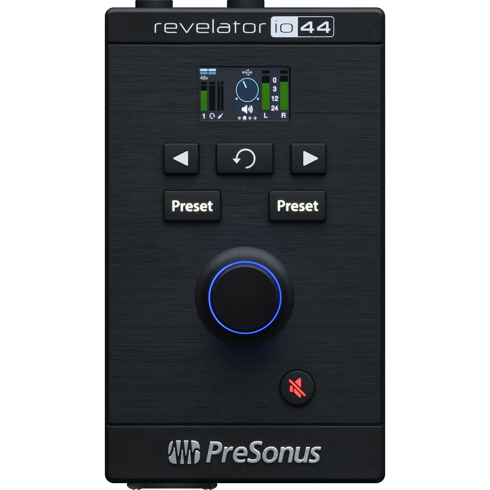 

PreSonus Revelator io44 Ультракомпактный аудиоинтерфейс USB Type-C 4x2