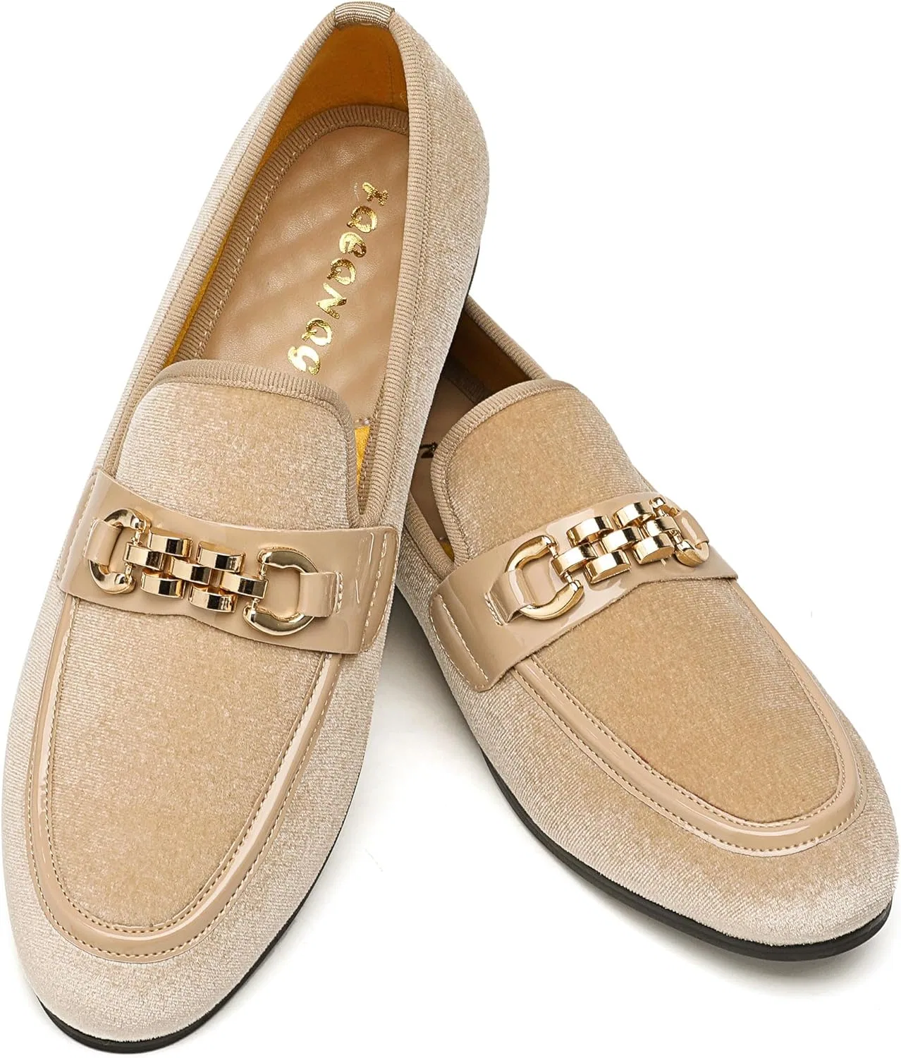 Лоферы велюровые формальные, Beige FQEQNQG