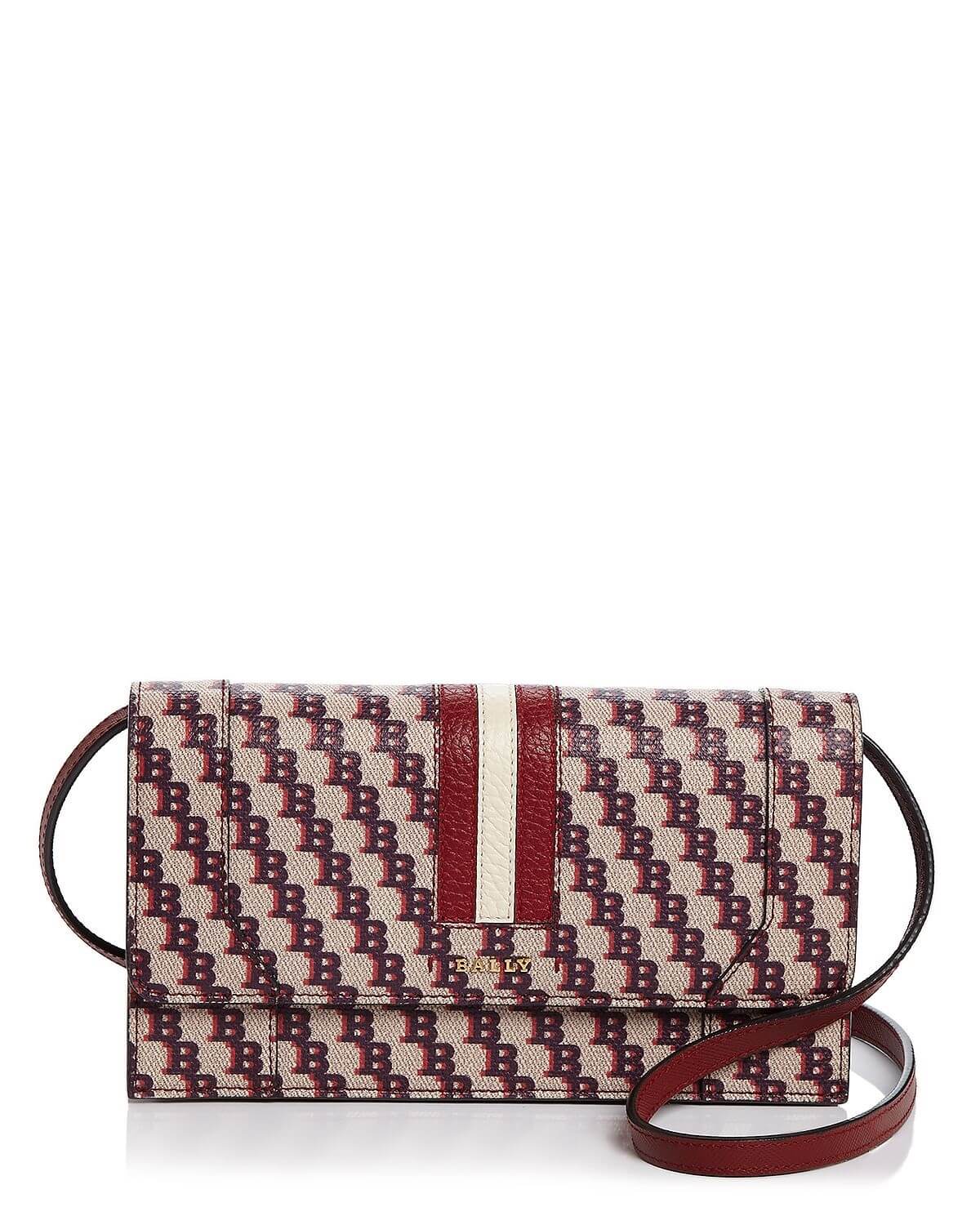 

Женский кошелек Bally Stafford 6232890 из красной кожи на цепочке