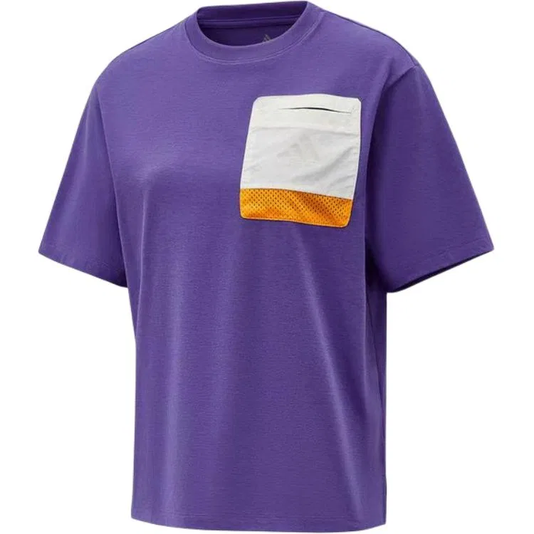 Детская футболка с круглым вырезом Adidas, Purple