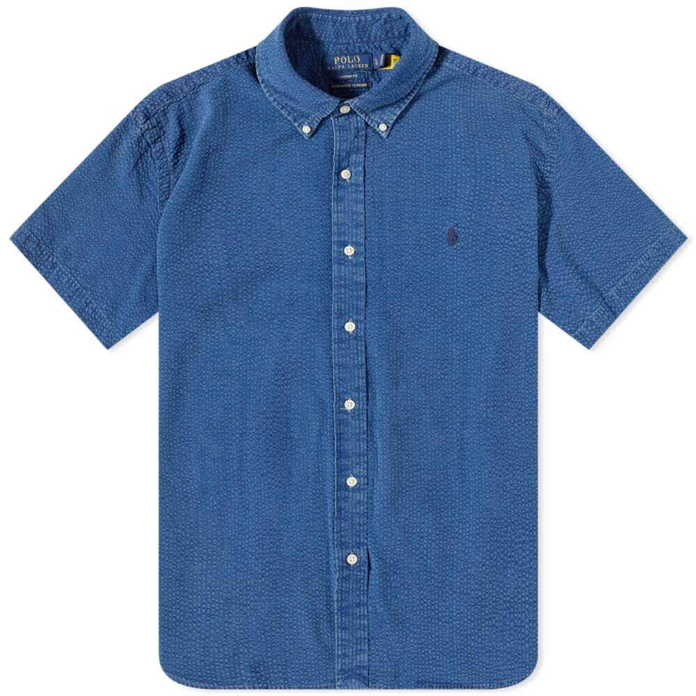 

Рубашка с коротким рукавом из жатого хлопка Polo Ralph Lauren