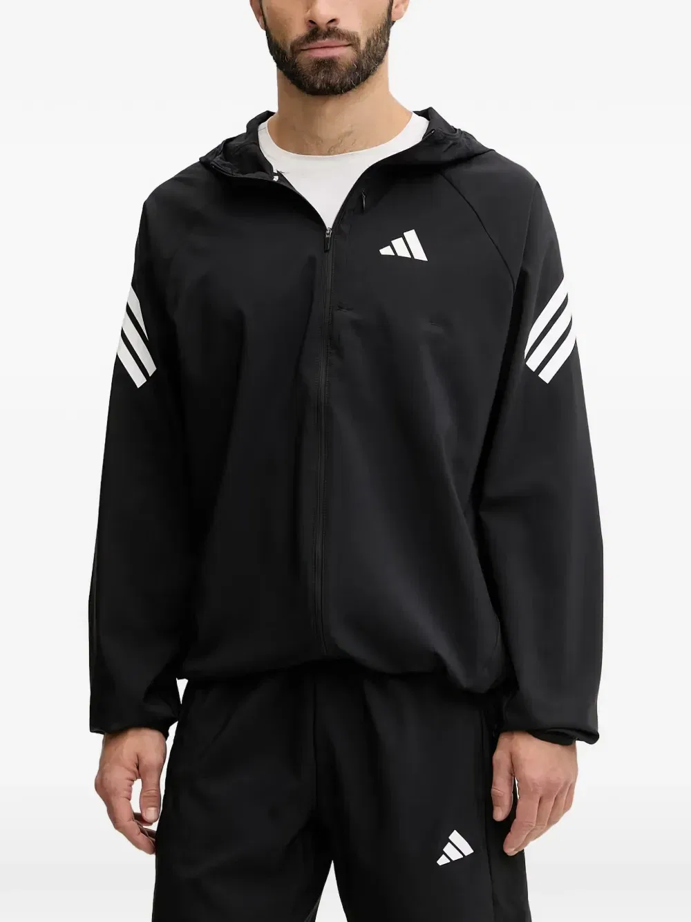 Куртка с капюшоном с логотипом Adi365 Iconic Adidas, черный