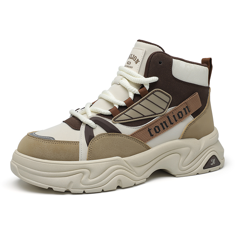 

Короткие мужские ботинки Martin 4 см Tonlion, Beige Brown