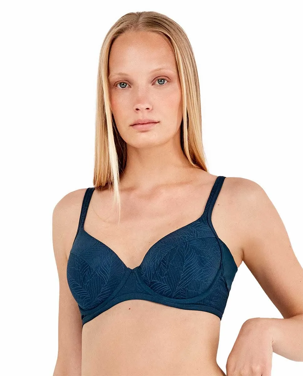 

Бюстгальтер с поддержкой и уменьшением подмышечной зоны Gisela, синий