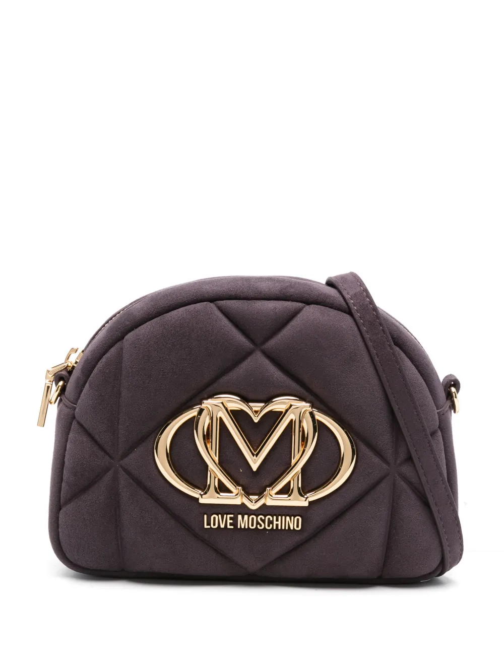 

Стеганая сумка через плечо с логотипом Love Moschino, фиолетовый