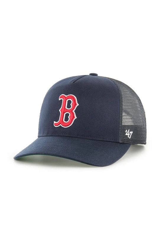

Бейсболка с козырьком хлопковая MLB Boston Red Sox 47 Brand, темно-синий