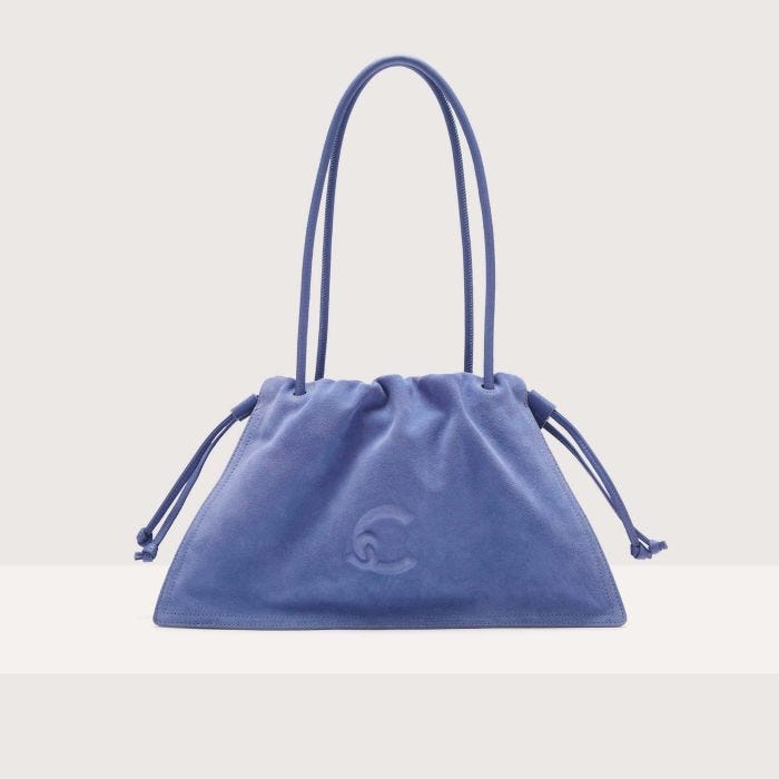 

Сумка через плечо Coccinelle Dulse Suede Medium, цвет Azul