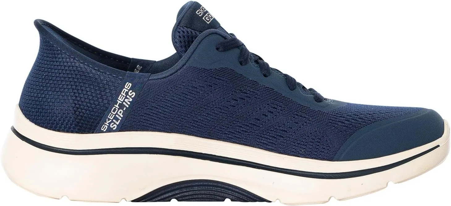 Мужские широкие слипоны Skechers Go Walk Arch Fit 2.0 Simplicity 2, Navy Textile Synthetic — фото 2