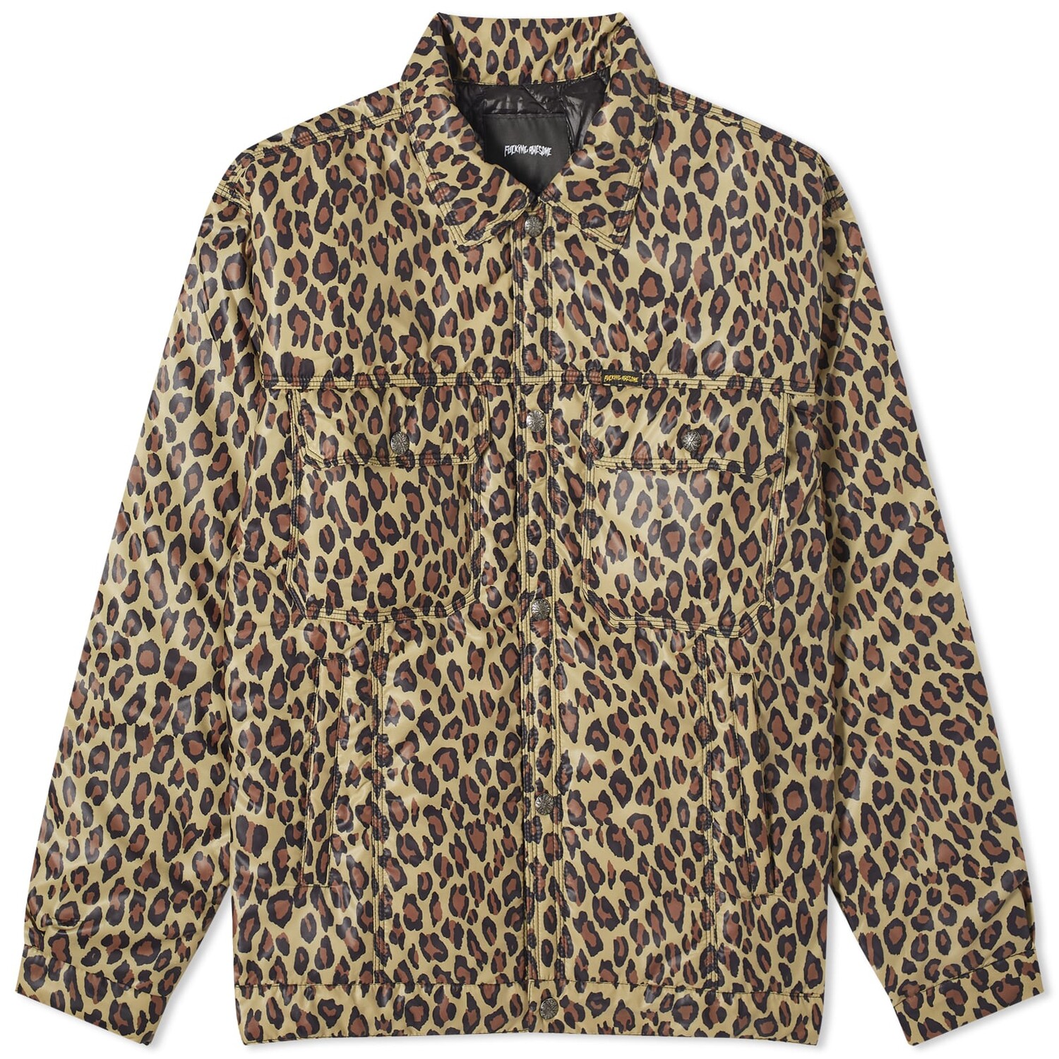 

Куртка F*cking Awesome Nylon Oversized Trucker, цвет Leopard