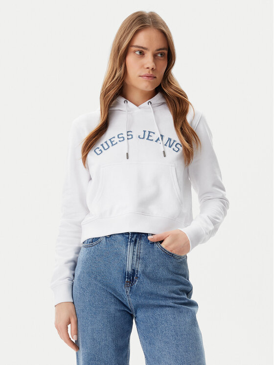 

Толстовка обычного кроя W5GQ22 K68I4 Guess Jeans, белый