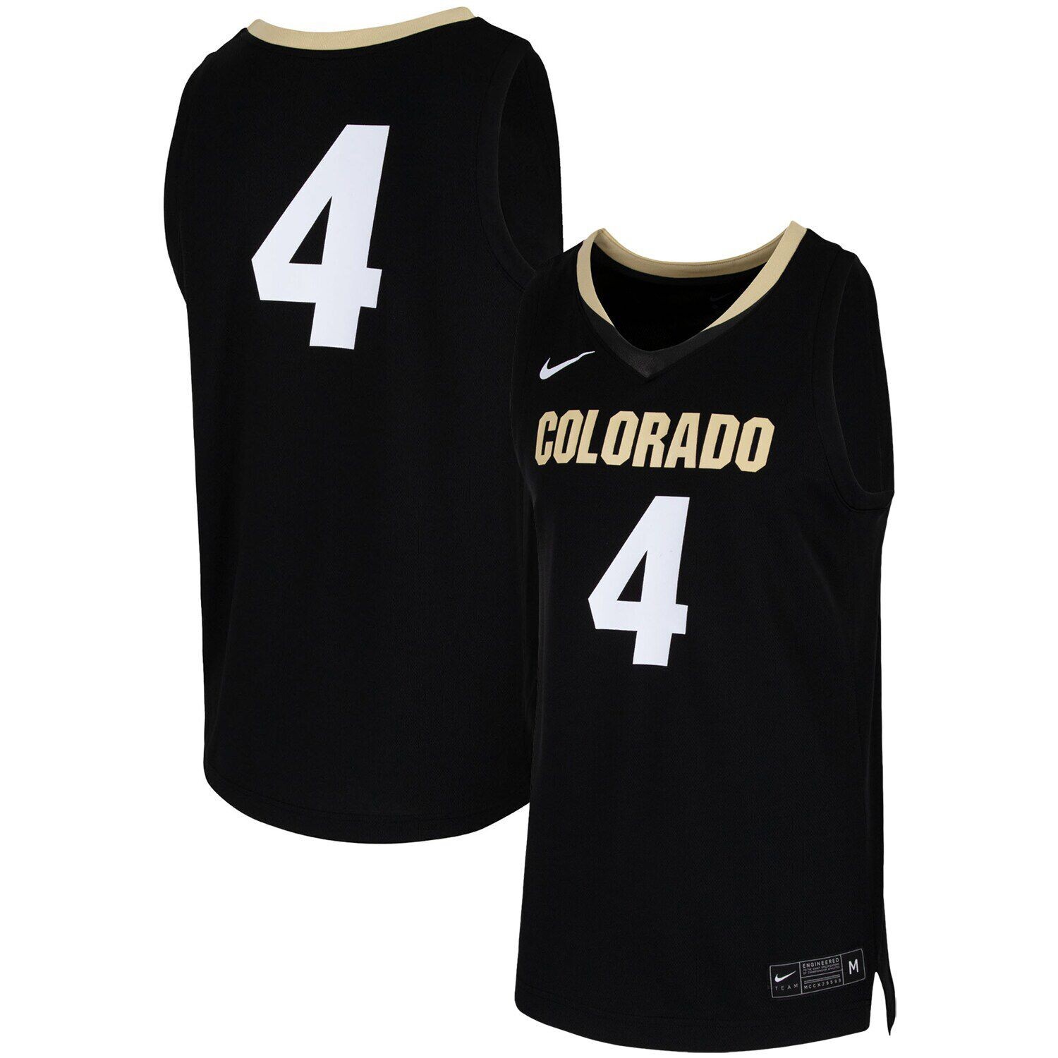 

Мужская баскетбольная майка Nike #4 Black Colorado Buffaloes Team Replica