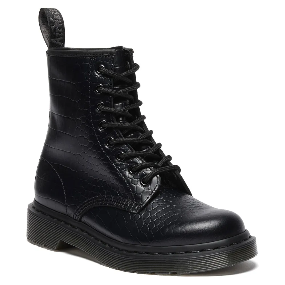 Ботинки Dr Martens 1460 Croco, черный