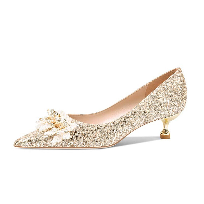 Туфли женские на высоком каблуке Imono, цвет Champagne Gold 4cm — фото 2