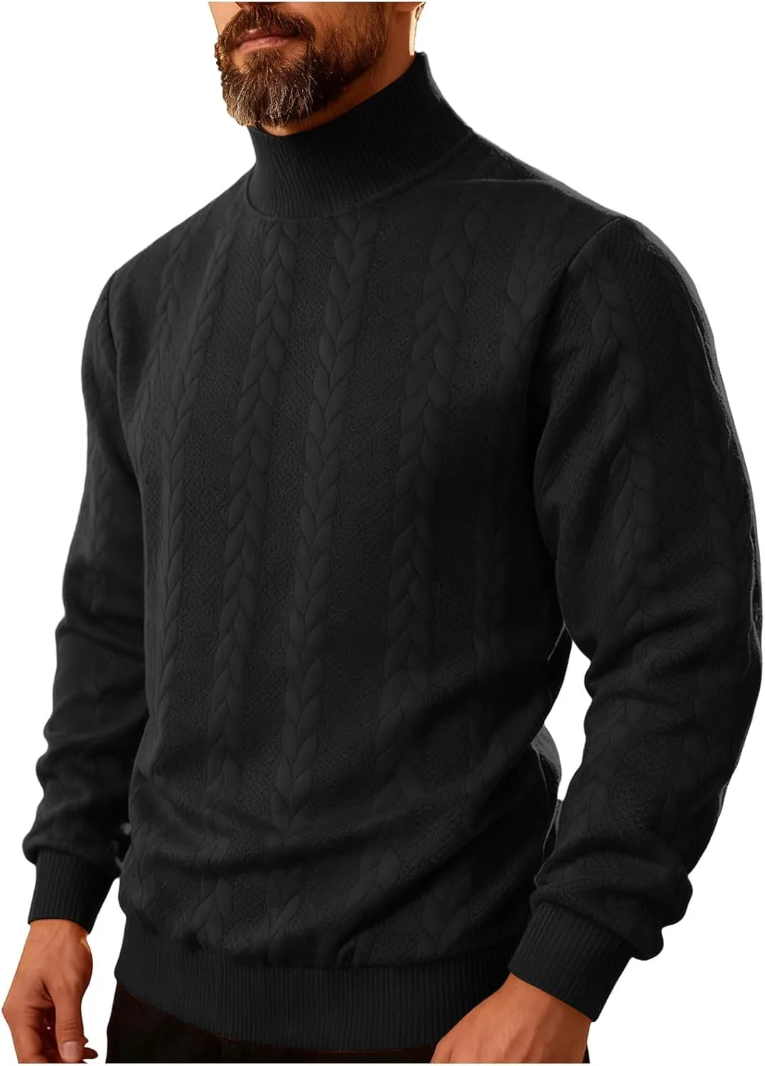 

Мужской флисовый свитер с длинными рукавами